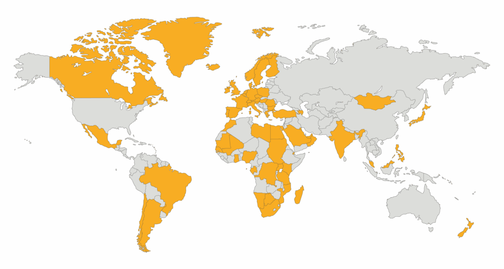 MBS Managed Gateway global reach.